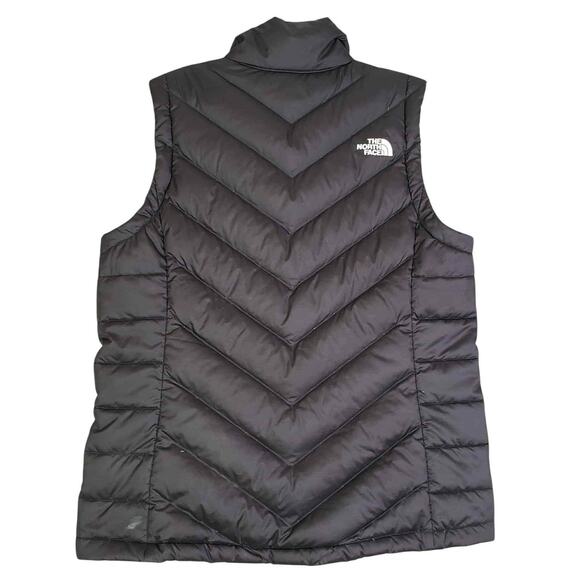 The North Face Puffer Vest Size M Medium 550 Goose Down Womens Full Zip Black - Picture 3 of 11